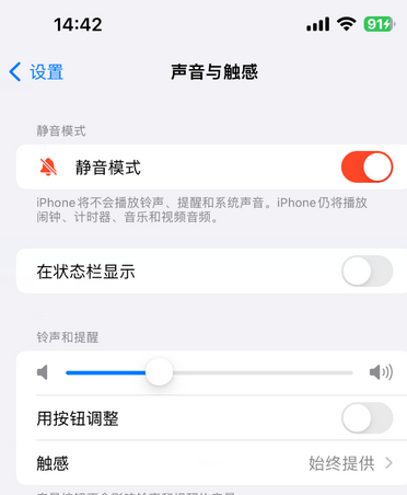 临江苹果15Pro维修网点分享iPhone15Pro系列机型中隐藏静音图标 