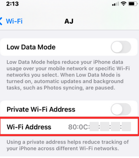 临江苹果临江mac维修如何在iPhone查找MAC地址